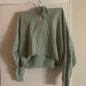 A green Hollister hoodie size Medium